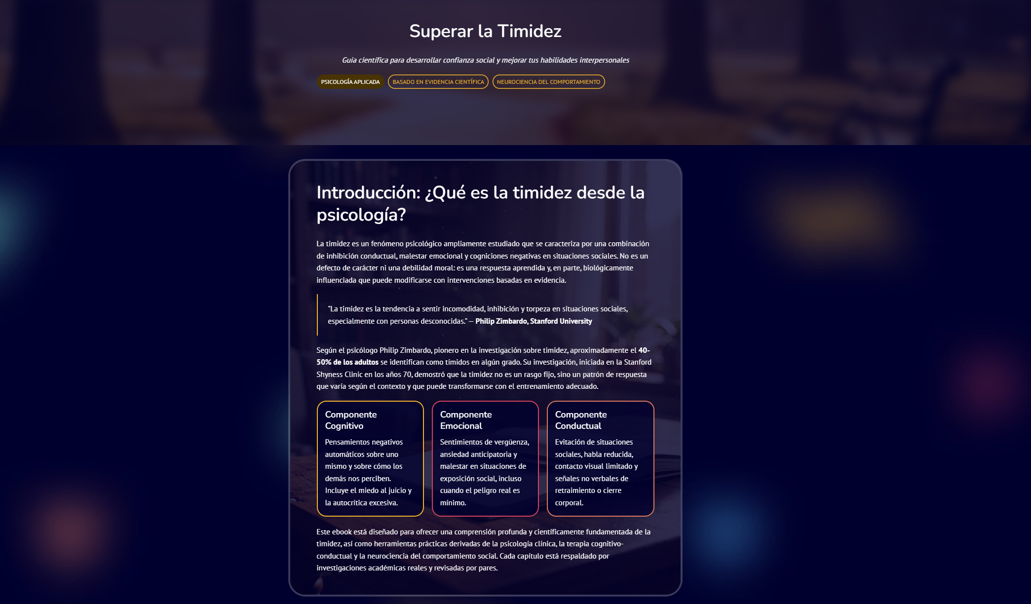 Superar la Timidez