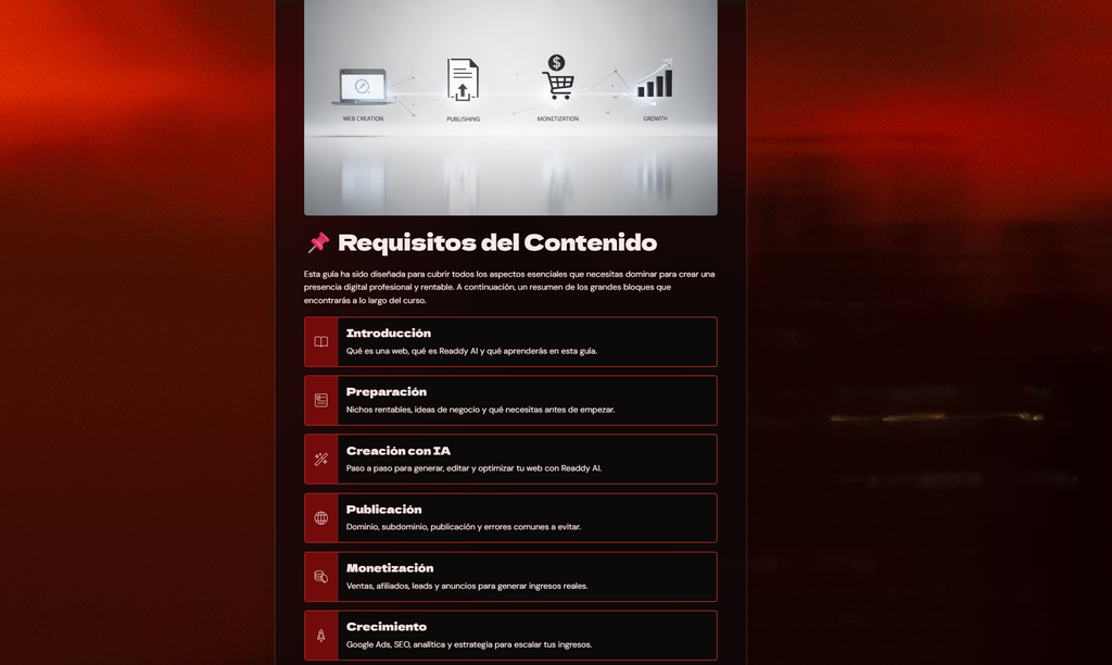 Crea tu página web en minutos