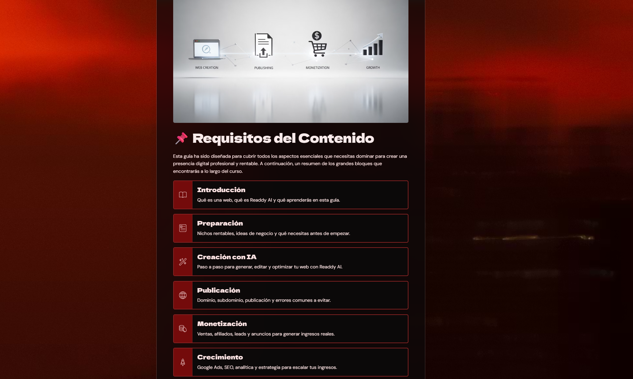 Crea tu página web en minutos