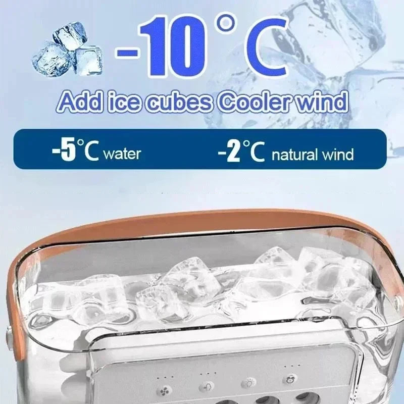 Ventilador nuevo 3 en 1, aire acondicionado, refrigerador de aire pequeño para el hogar, luz LED nocturna, humidificador portátil, ventilador de ajuste de aire, ventilador para oficina y hogar
